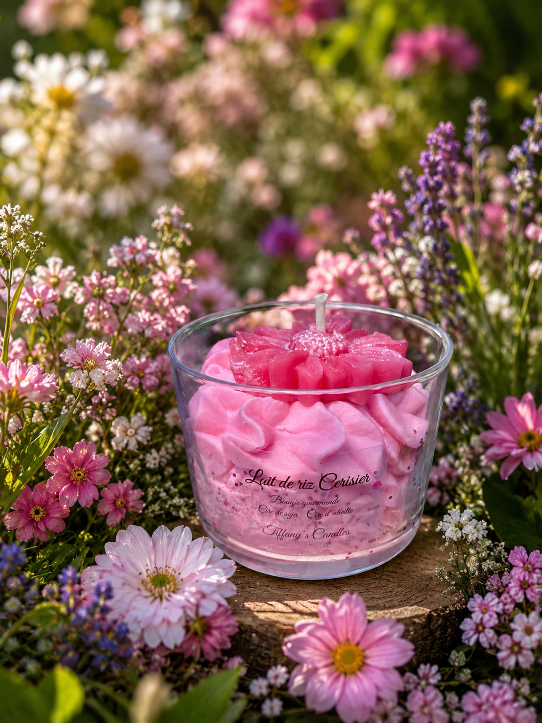 Bougie gourmande Lait de riz Cerisier 🌸