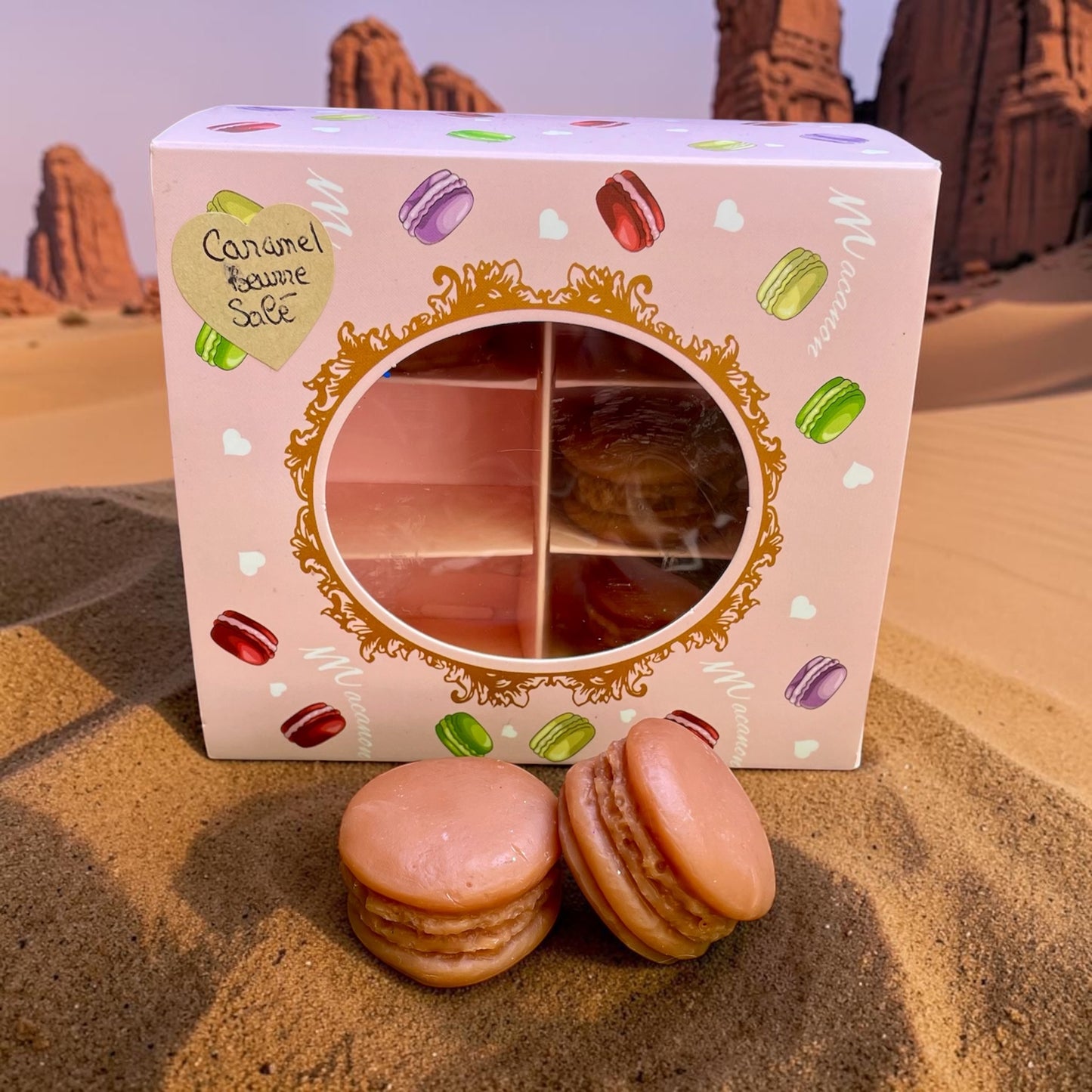 Coffret 6 macarons Caramel Beurre Salé 🍮