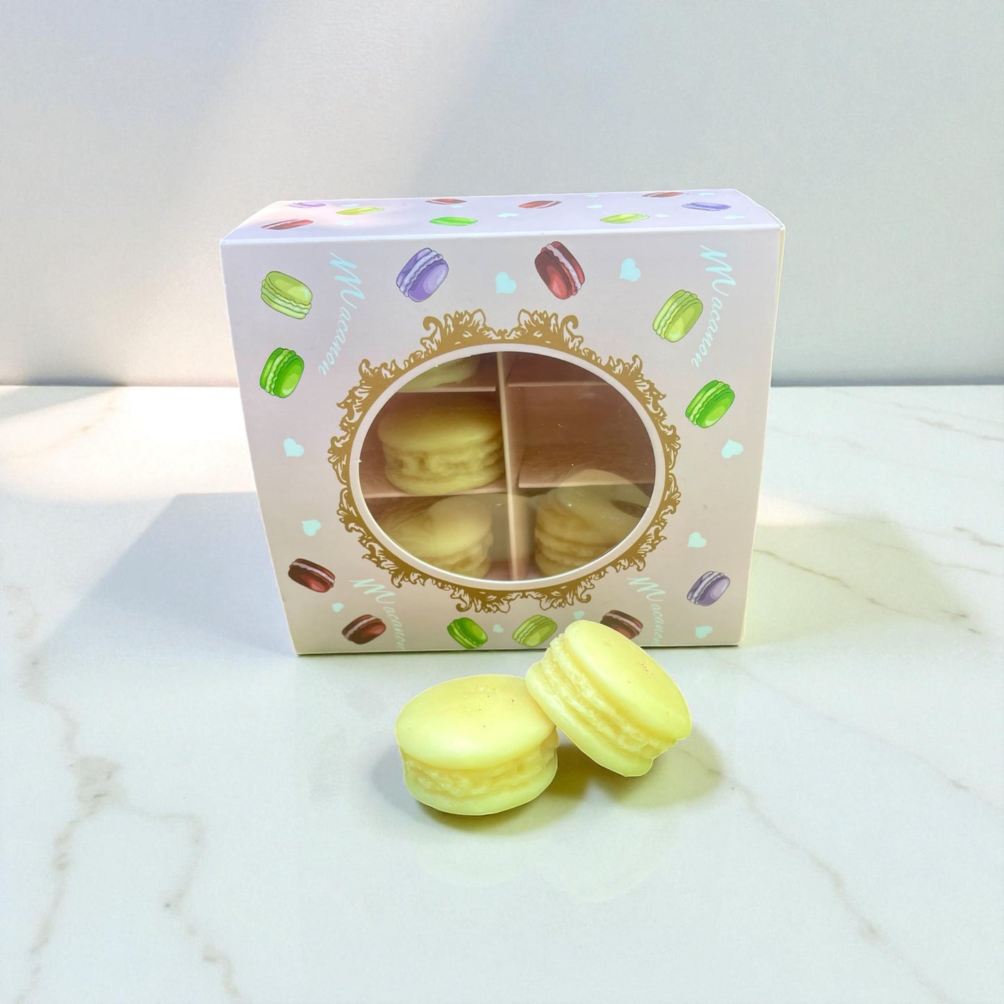 Coffret 6 macarons Vanille Gourmande 🍨
